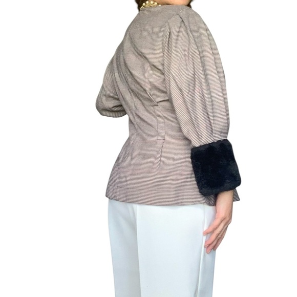 Zara - Puff Sleeve peplum cut Top - Small - Picture 8 of 11